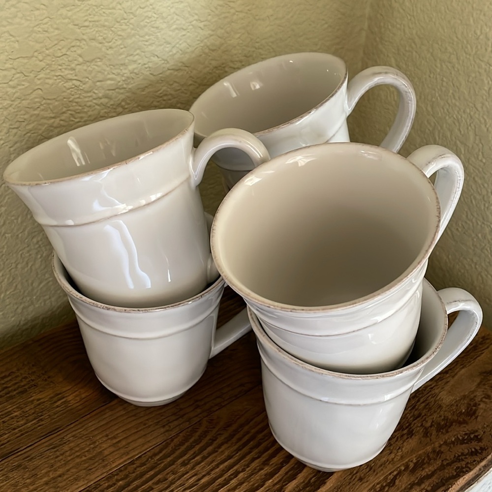 NWOT Pottery Barn Set-of-6 Cambria Handcrafted Stoneware Mugs, color Stone - Picture 10 of 11